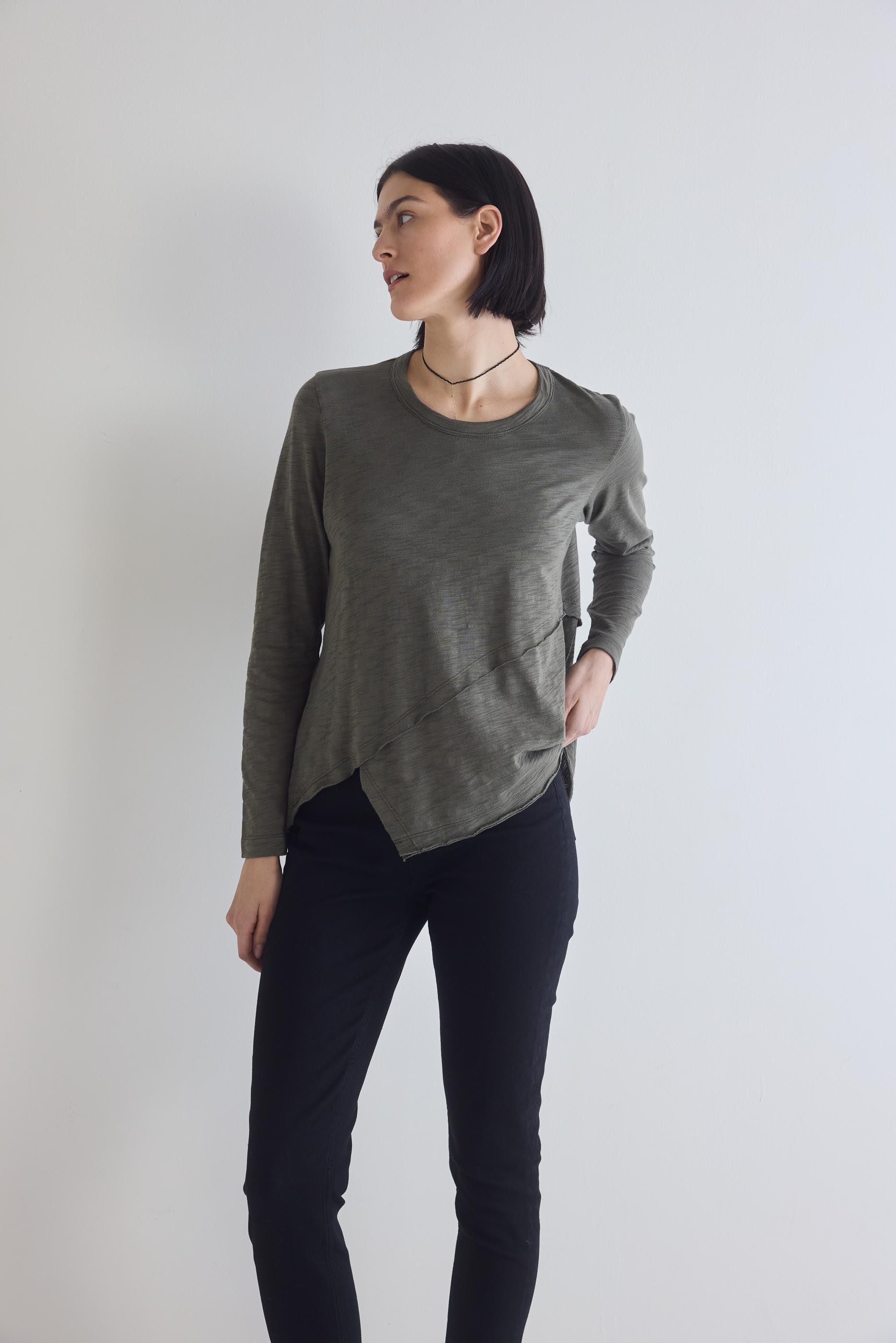 Inner Glow Asymmetric Long Sleeve Top Product Image