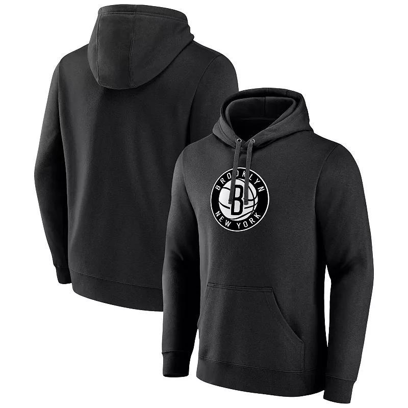 Mens Fanatics Branded Brooklyn Nets Primary Logo Pullover Hoodie Product Image