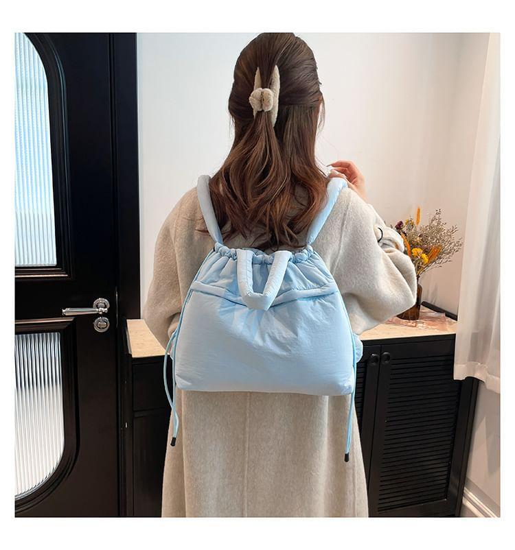 Plain Drawstring Backpack Product Image