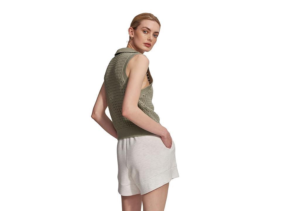 Varley Bains 1/2 Zip Tank (Silver Peony) Women's Clothing Product Image