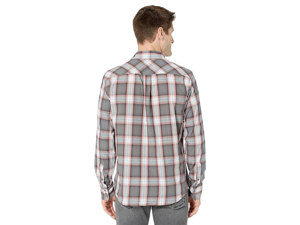 Roper Slate Ombre Plaid Shirt (Grey) Men's Clothing Product Image