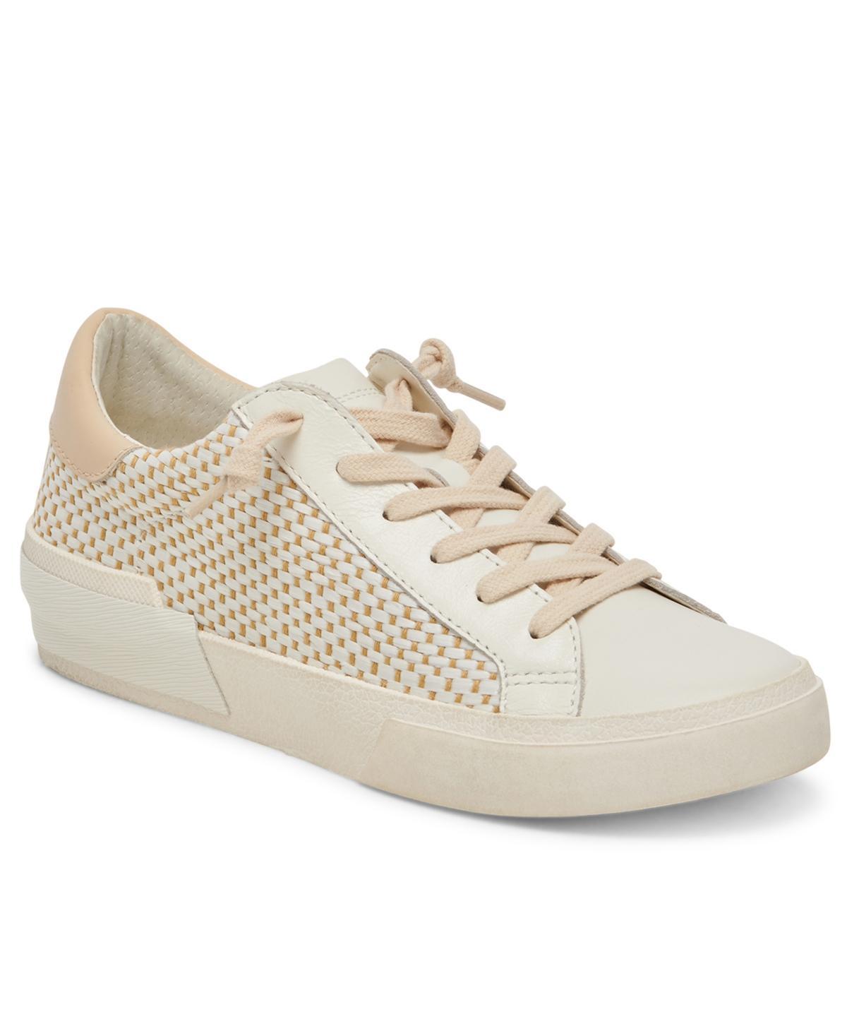 Zina Sneaker In White/tan Leather Product Image