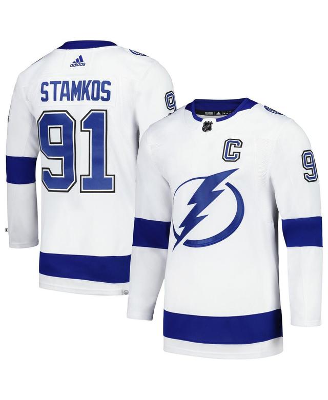 Mens adidas Steven Stamkos White Tampa Bay Lightning Away Authentic Player Jersey - White Product Image