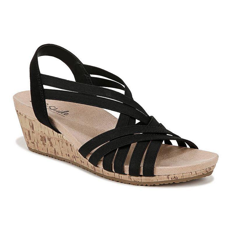 LifeStride Mallory Womens Strappy Wedges Black Product Image