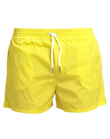 DSQUARED2 Man Swim Trunks Yellow Size 30 Polyamide, Elastane Product Image