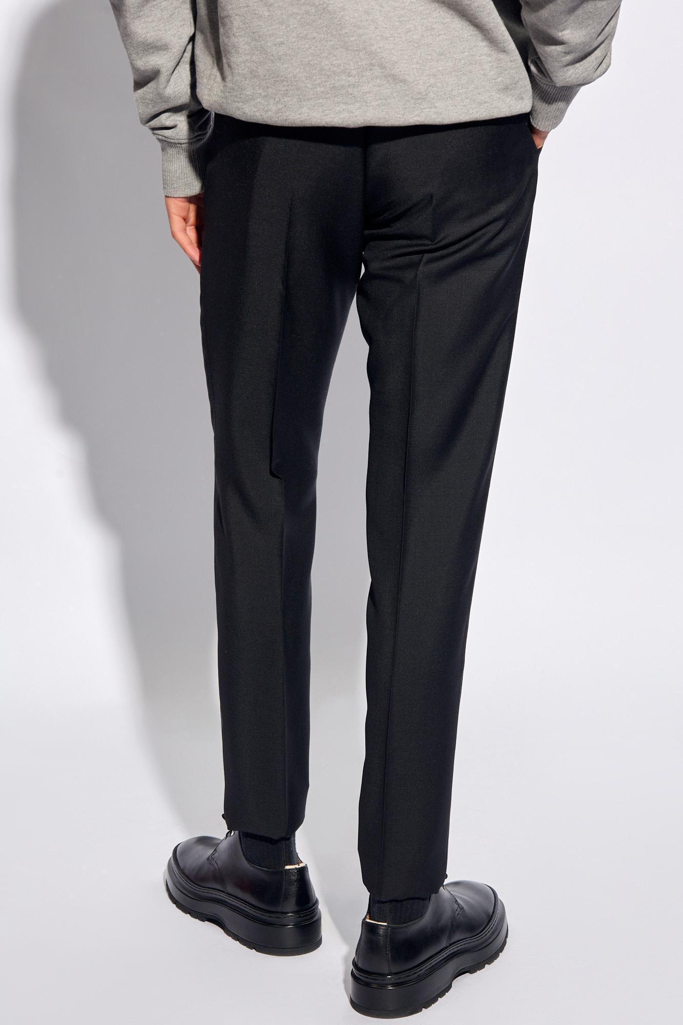 Ami Pleat Front Trousers In Black Product Image