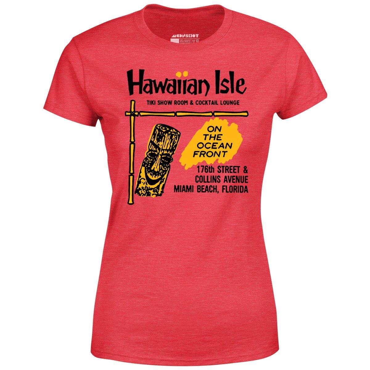 Hawaiian Isle - Miami Beach, FL - Vintage Tiki Bar - Women's T-Shirt Female Product Image