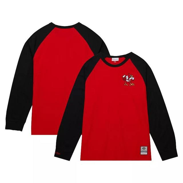 Mens Mitchell & Ness Louisville Cardinals Legendary Slub Raglan Long Sleeve T-Shirt Product Image