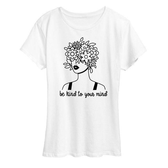 Womens Be Kind To Your Mind Graphic Tee Product Image