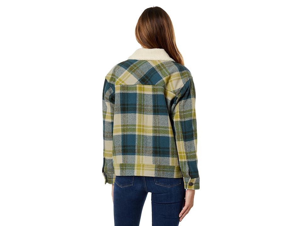 Pendleton Stadium Trucker Coat Green Plaid) Women's Clothing Product Image