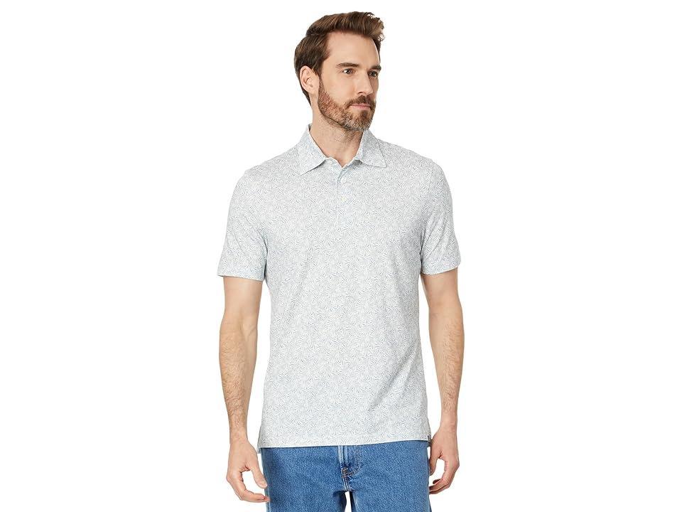 Faherty Short Sleeve Movement Pique Polo (Midnight Fishscale) Men's Short Sleeve Knit Product Image