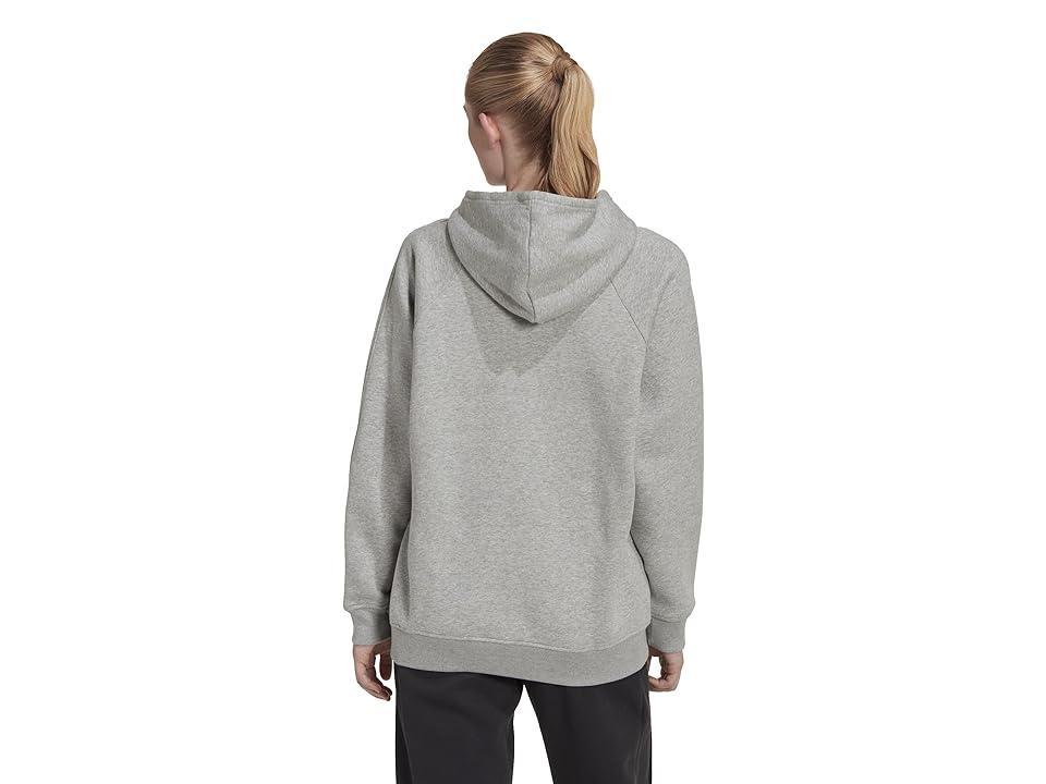 adidas All SZN Boyfriend Hoodie (Medium Grey Heather) Women's Clothing Product Image