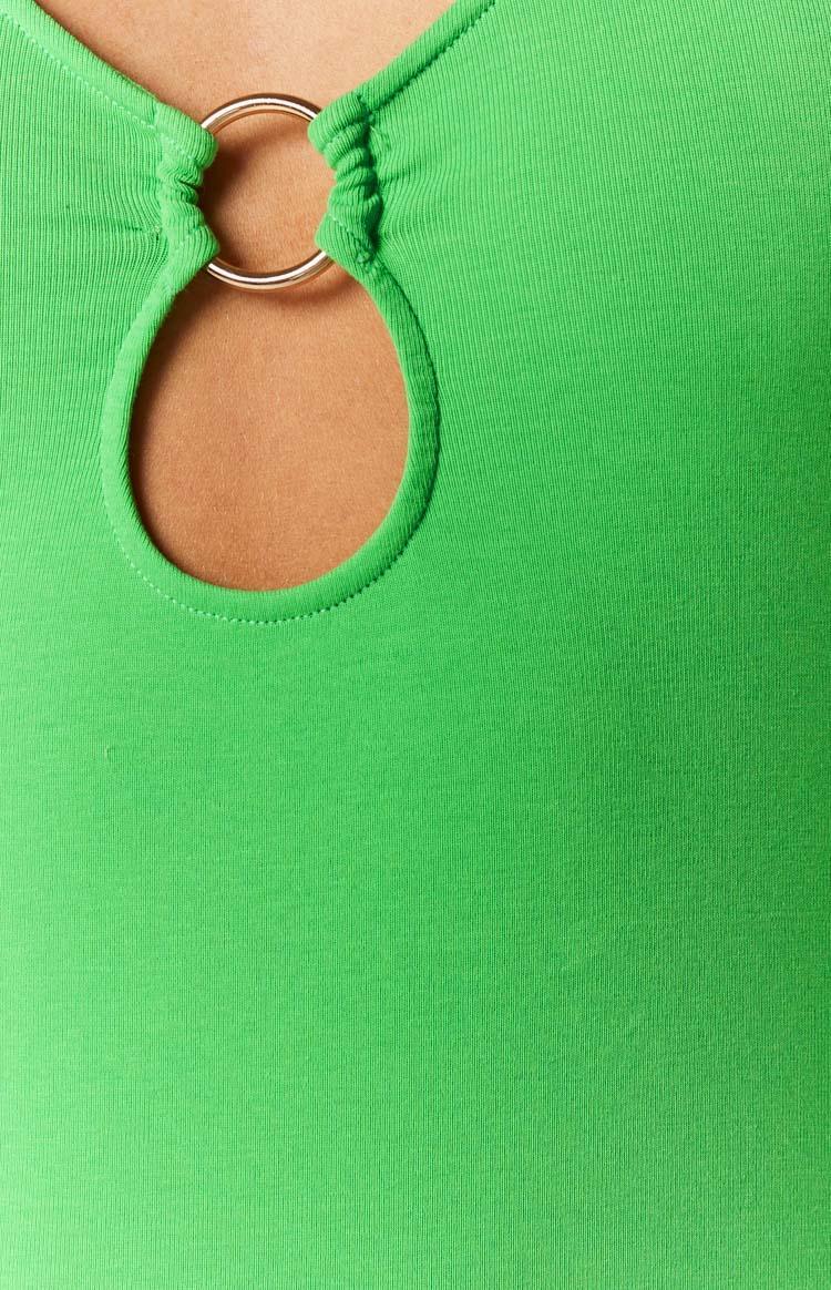 Brylin Green Halter Mini Dress Product Image