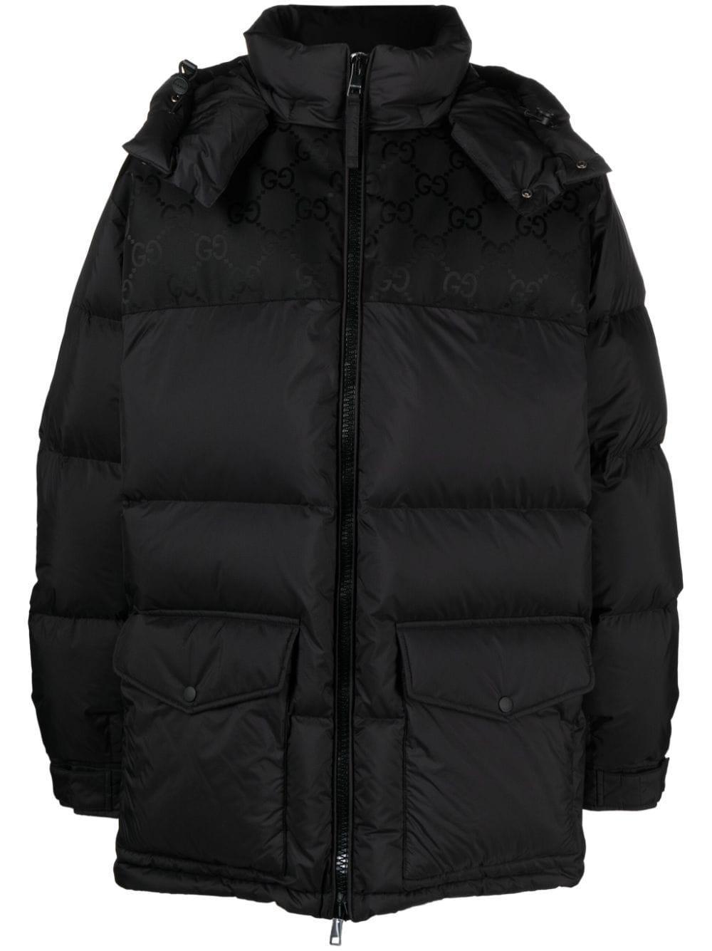 GUCCI Black Jumbo Gg Down Jacket Product Image