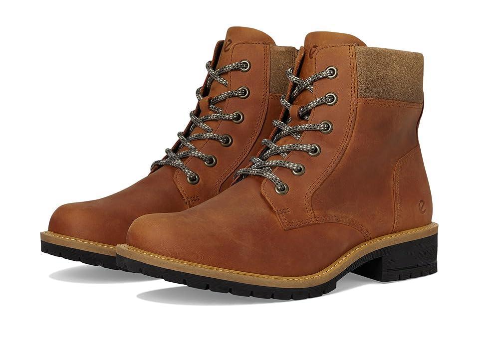 ECCO Elania Lace Boot (Cognac/Cocoa ) Women's Boots Product Image