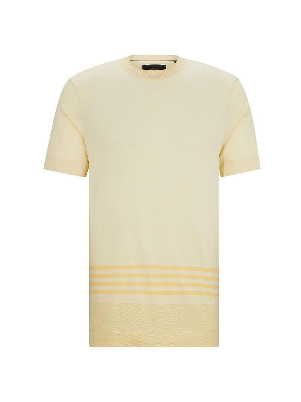 Mens Stripe-Detail T-Shirt Product Image