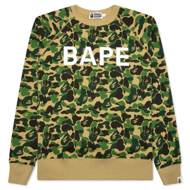 Abc Camo Crystal Stone Crewneck - Green Male Product Image