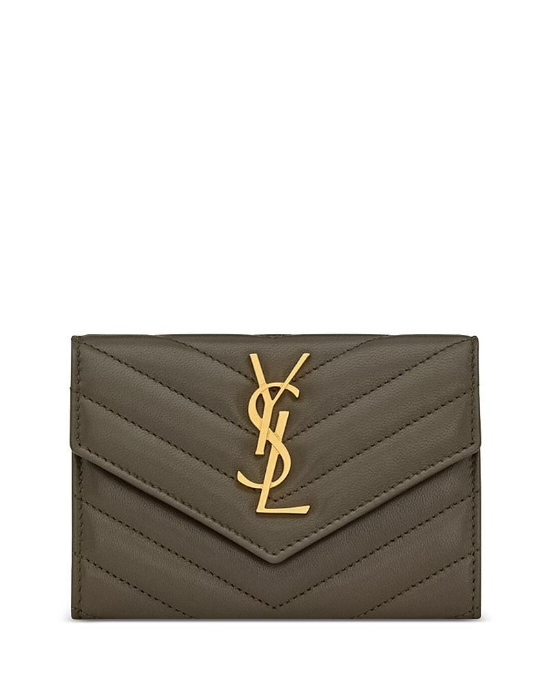 Womens Cassandre Saint Laurent Matelass Small Envelope Wallet in Quilted Lambskin Product Image