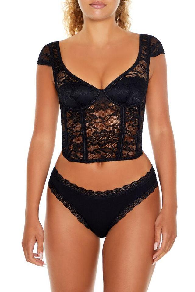 Lace Lingerie Corset Top | Forever 21 Product Image