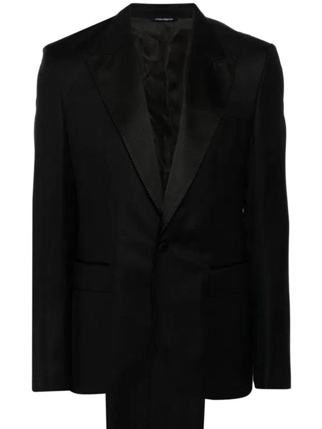 Monogram-jacquard Suit In Black Product Image