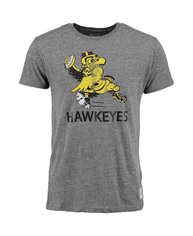 Mens Original Retro Brand Heather Gray Iowa Hawkeyes Vintage-Inspired Tri-Blend T-shirt Product Image