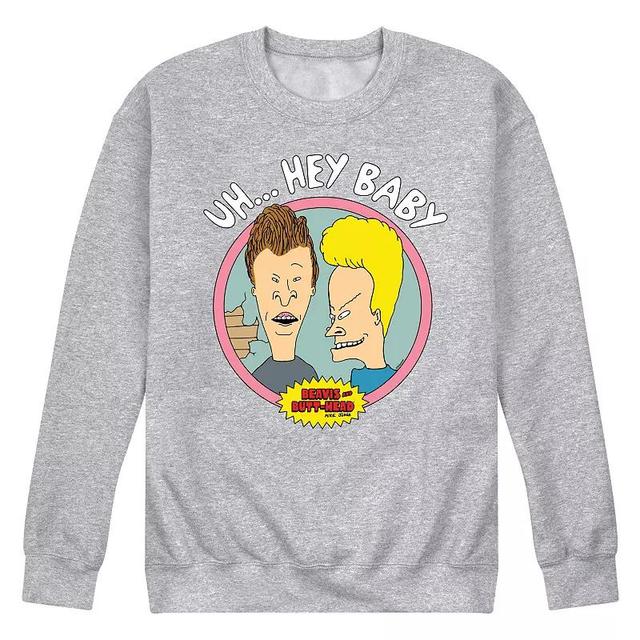 Mens Beavis & Butthead Uh... Hey Baby Fleece Sweatshirt Product Image