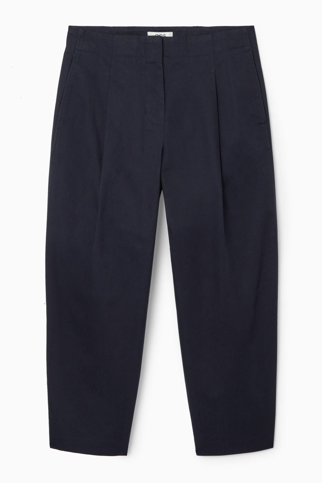 PLEATED BARREL-LEG CHINOS Product Image