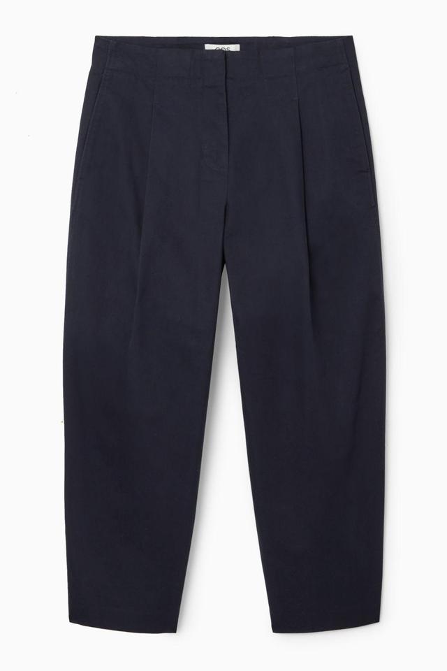 PLEATED BARREL-LEG CHINOS Product Image