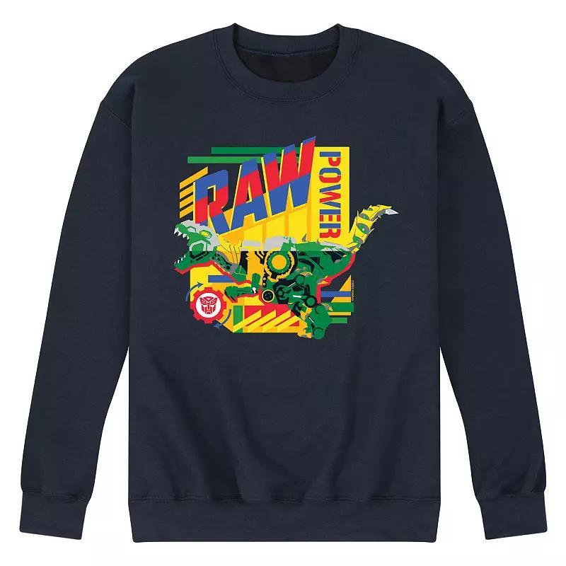 Mens Transformers Raw Power Fleece Sweatshirt Blue Product Image