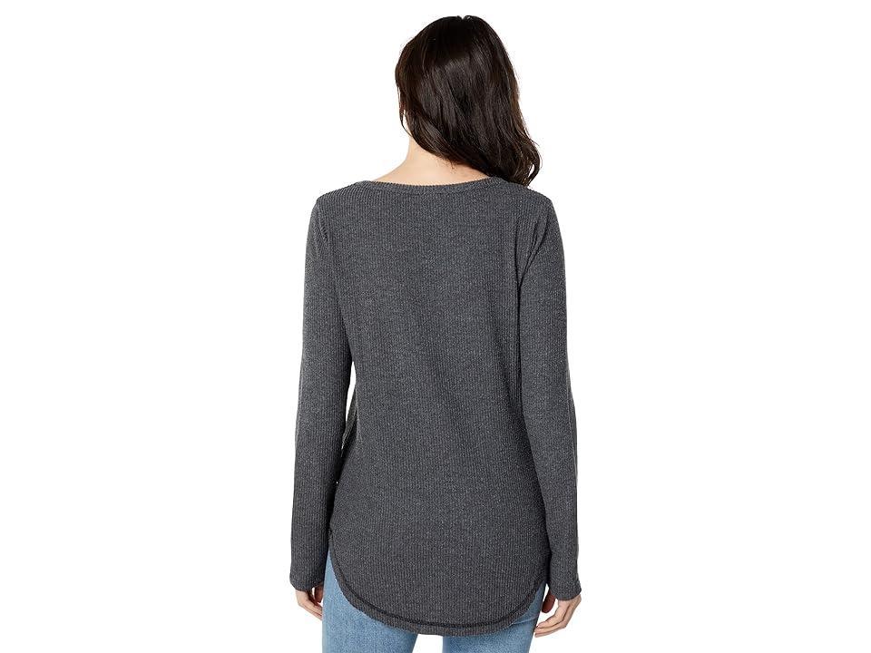 Dylan by True Grit Long Sleeve V-Neck Women's Clothing Product Image