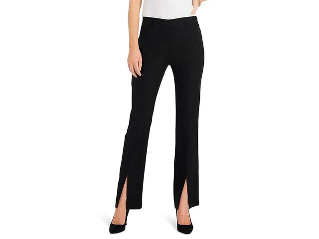 NIC+ZOE 31 Polished Wonderstretch Boot Cut Slit Pants Onyx) Women's Casual Pants Product Image