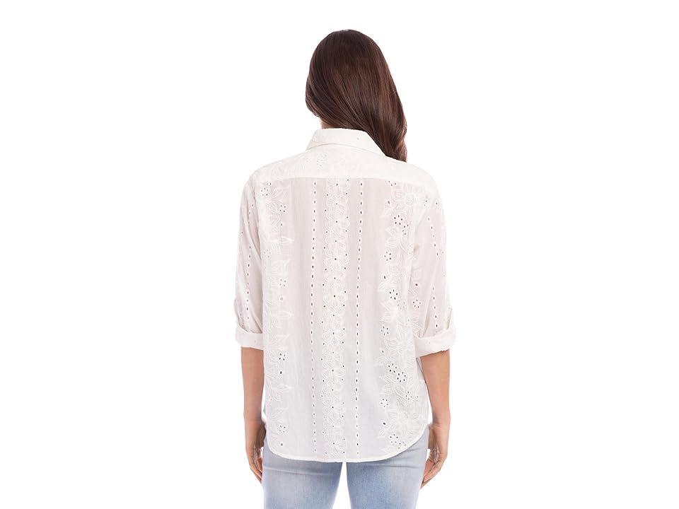 Karen Kane Eyelet Shirt (Off Women's Clothing Product Image