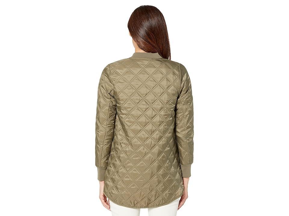 Elliott Lauren Good Sport Quilted Zipper Jacket with Knit Trim Women's Clothing Product Image