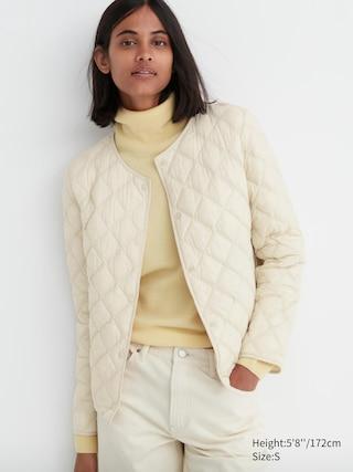 Womens Pufftech Quilted Jacket (Warm Padded) with Anti-Static Off White 3XL UNIQLO US Product Image