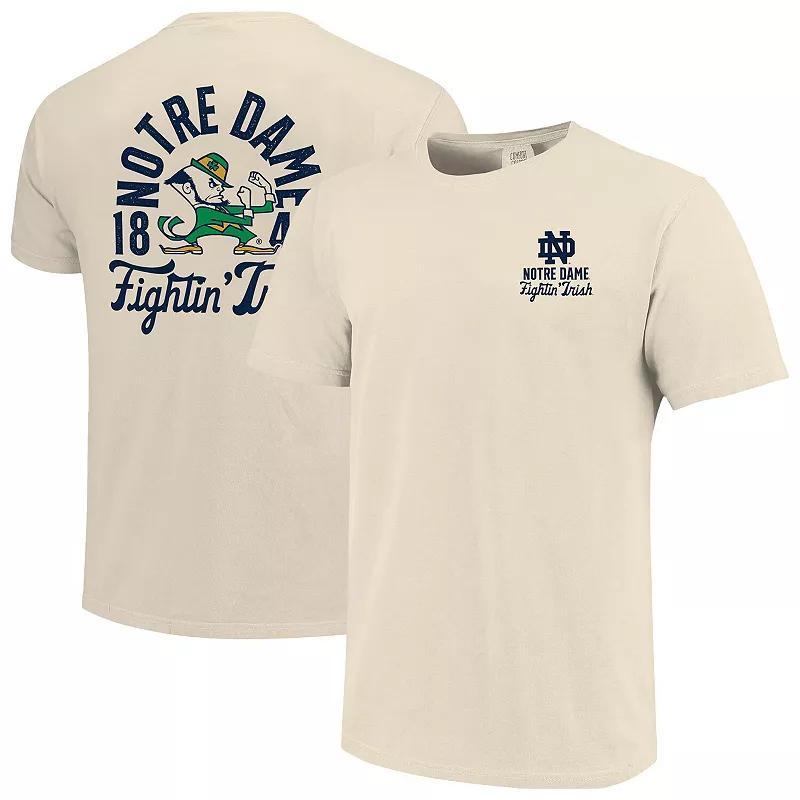 Mens Cream Notre Dame Fighting Irish Comfort Colors Mascot Overlay T-Shirt Product Image