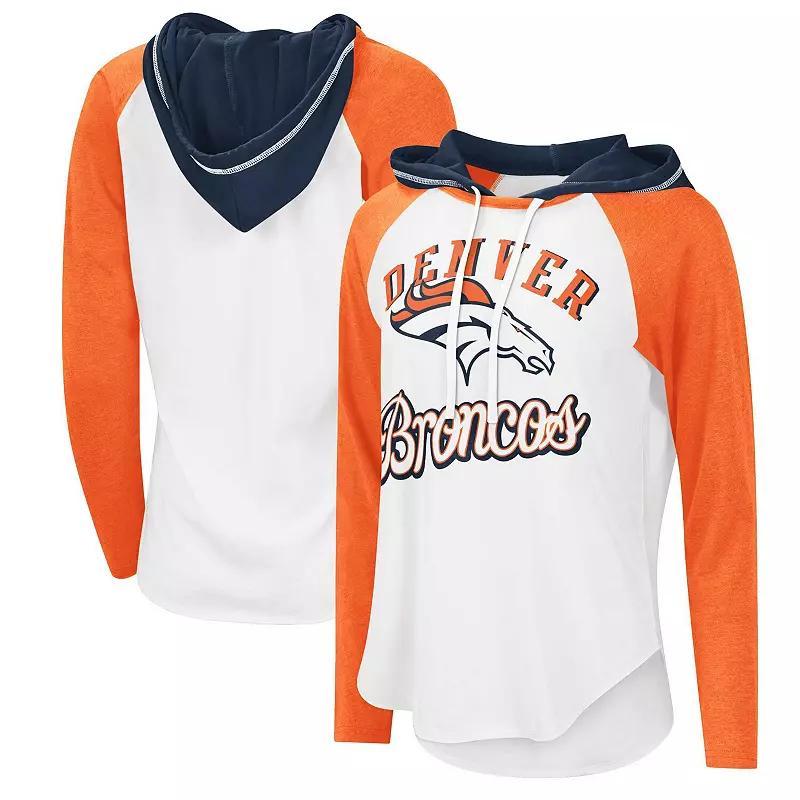 Womens G-III 4Her by Carl Banks Denver Broncos MVP Raglan Hoodie Long Sleeve T-Shirt Product Image