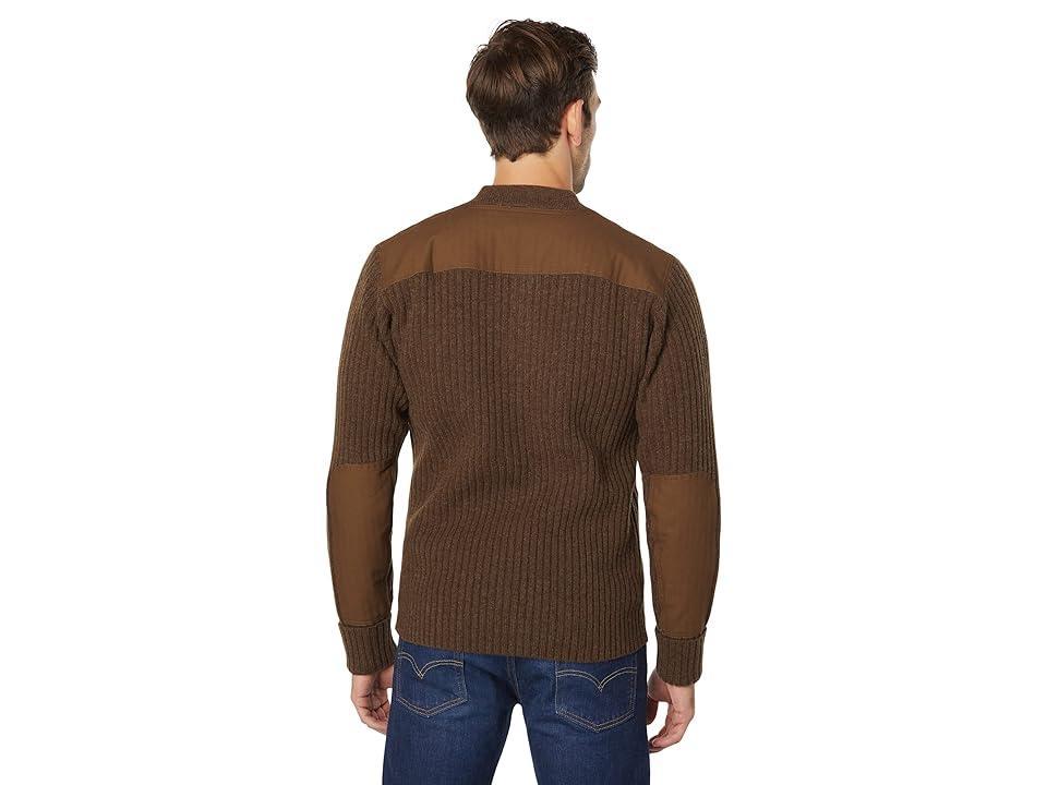 L.L.Bean Commando Fatigue Henley Sweater (Deep Woods Green Heather) Men's Clothing Product Image