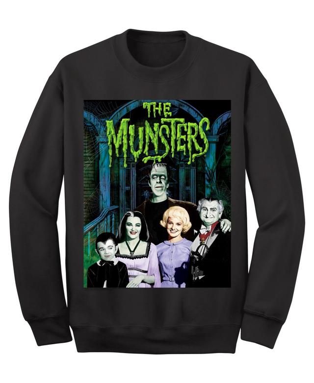 Mens The Munsters Group Shot Crew Fleece Sweatshirt Product Image