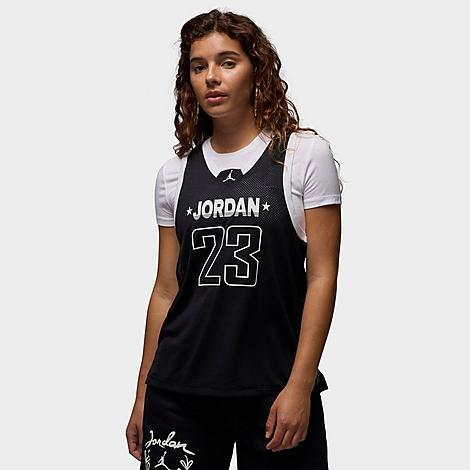 Jordan Womens Jordan Split Jersey 23 Tank Top 2 - Womens White/Black Product Image