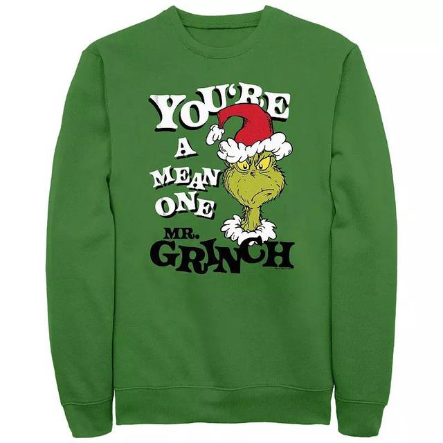 Mens Dr. Seuss Youre A Mean One Mr. Grinch Fleece Product Image