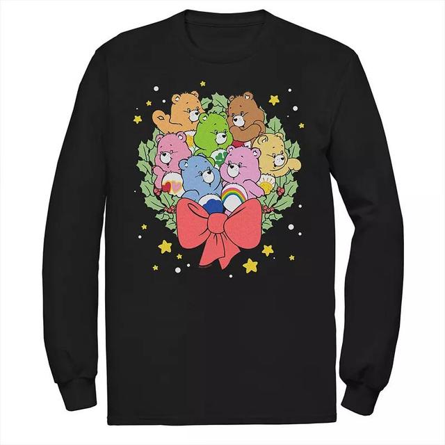 Big & Tall Care Bear Christmas Wreath Little Stars Tee, Mens Product Image