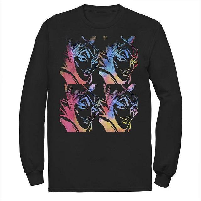 Disneys Villains Sleeping Beauty Maleficent Mens Stencil Panels Long Sleeve Tee Product Image