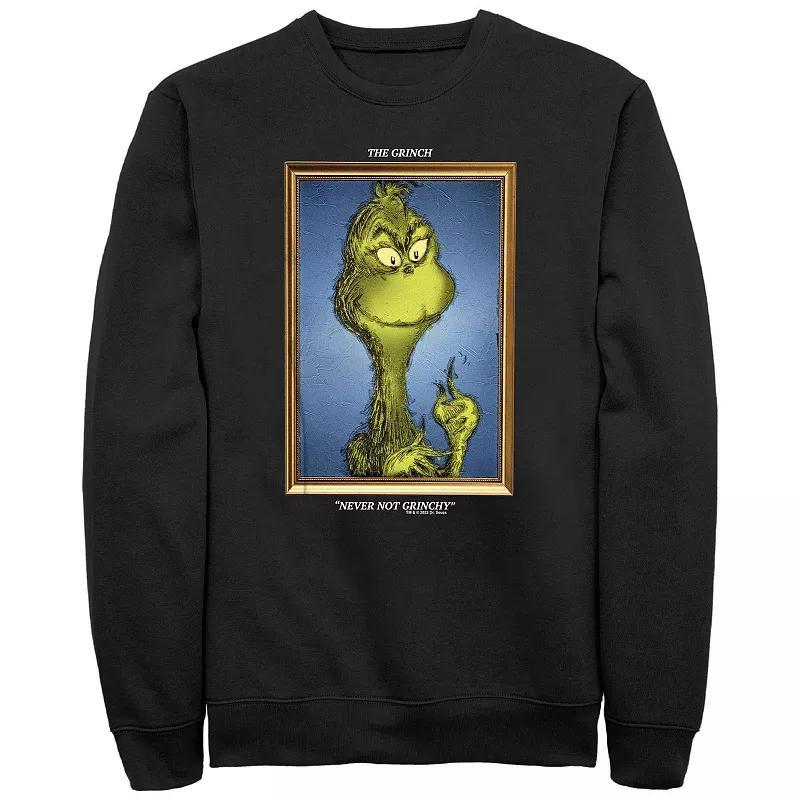 Big & Tall Dr. Seuss Grinch Portrait Never Not Grinchy Graphic Fleece, Mens Product Image