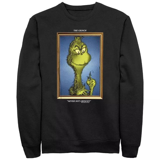 Big & Tall Dr. Seuss Grinch Portrait Never Not Grinchy Graphic Fleece, Mens Product Image