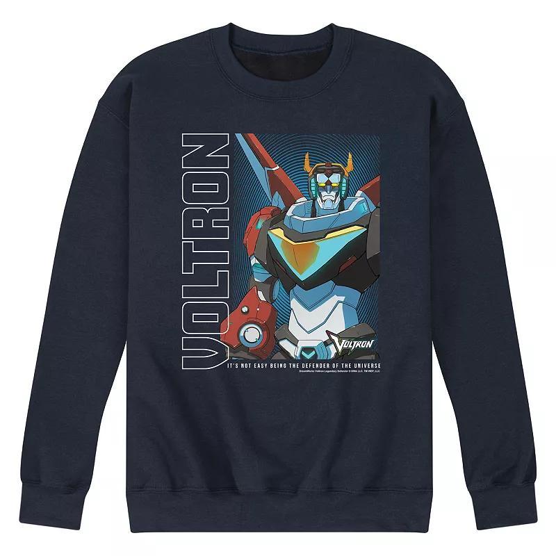 Mens Not Easy Being Defender Of The Universe Fleece Sweatshirt Blue Product Image