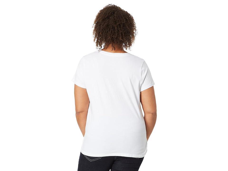 L.L.Bean Plus Size Soft Stretch Supima Tee Scoop Neck Short Sleeve (Classic ) Women's Clothing Product Image