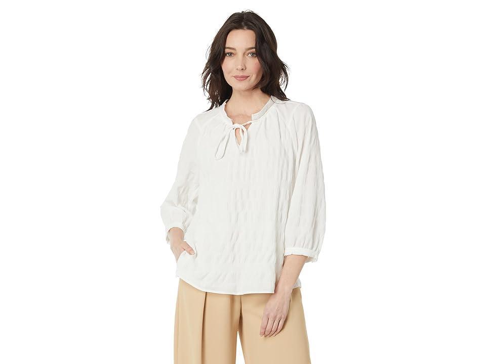 Vince Camuto Split-Neck Raglan Sleeve Blouse (New Ivory) Women's Clothing Product Image