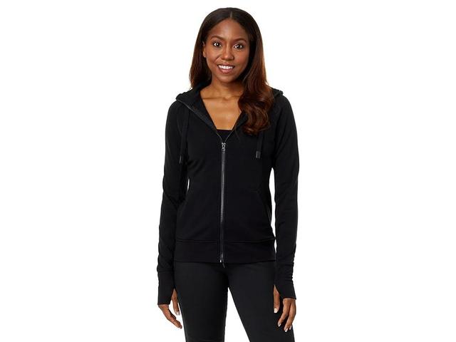 Jockey Active Cozy Fleece Angled Pocket Jacket (Deep ) Women's Clothing Product Image