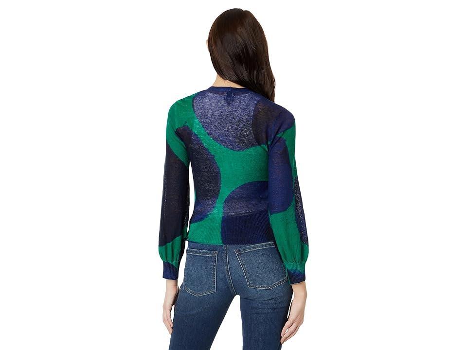 NIC+ZOE Ocean Dot 4-Way Cardy Multi) Women's Sweater Product Image