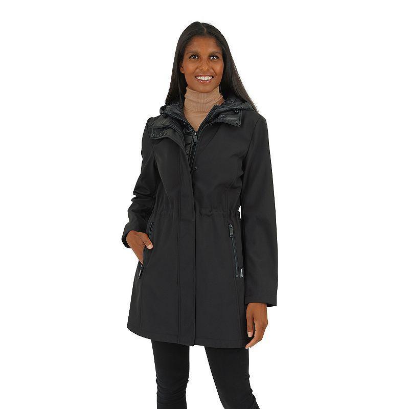 Womens Nine West Thermafleece Hooded Softshell Jacket Product Image